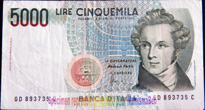 5000 lires Italie